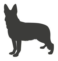 German Shepherd Standing Silhouette Dog