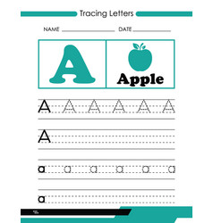 Tracing Letters A Alphabet