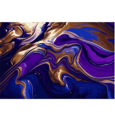 Abstract Blue Gold And Purple Marble Background