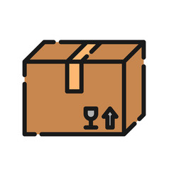 Cardboard Box Shipping Icon