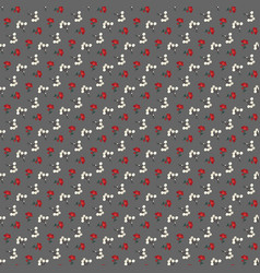 Free Red And White Small Flowers With Background