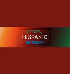 Hispanic Heritage Month Horizontal Banner