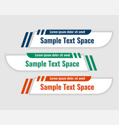 Lower Third Banners In Curve Style Design