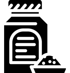 Red Cabbage Juice Powder Glyph Icon