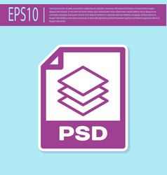 Retro Purple Psd File Document Icon Download