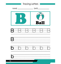 Tracing Letters B Alphabet