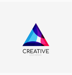 Triangle Abstract Logo Business Emblem Icon