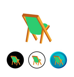 Abstract Beach Chair Icon