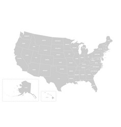 United States Of America Political Map Of