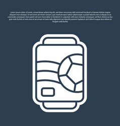 Blue Line Beer Can Icon Isolated