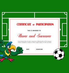 Certificate For Soccer Tournament Participation