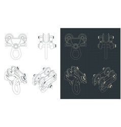 Overhead Hoist Crane Trolley Blueprints