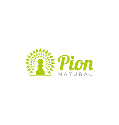 Pion Leaf Logo Design