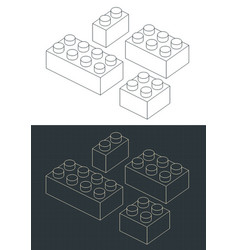 Plastic Building Blocks Drawings