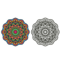 Abstract Mandala Coloring Book For Stress Release