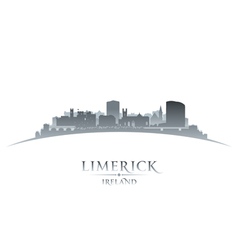 Limerick Ireland City Skyline Silhouette