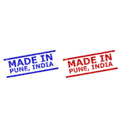 Made In Pune India Watermarks With Grunged