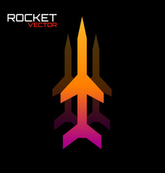 Military Rocket In Style Gradient