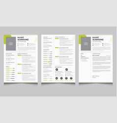 Minimal Resume And Cover Letter Page Template