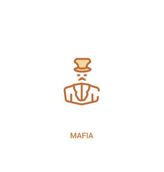 Mafia Concept 2 Colored Icon Simple Line Element