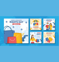 World Consumer Rights Day Social Media Post Flat