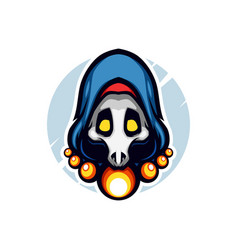 Cute Blue Hood Skull Mask