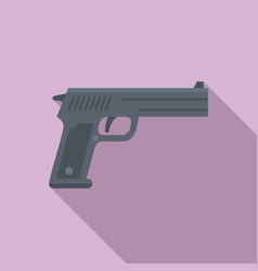 Investigator Pistol Icon Flat Style