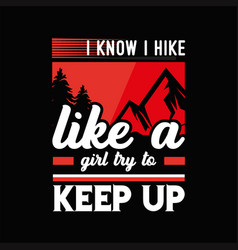 Hiking T-shirt Design