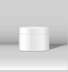 Minimal White Cosmetic Jar Mockup