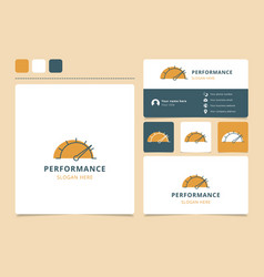 Performance Logo Design With Editable Slogan