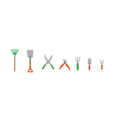 Set Of Garden Tools And Gardening Items Il