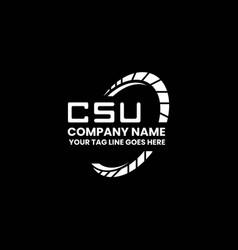 Csu Letter Logo Creative Design With Graphic