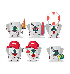 Happy Face Remi Card Spade Cartoon Character