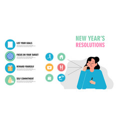 New Years Resolution And Goals Infographic