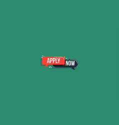 Apply Now Button Flat Design