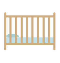 Baby Crib On White Background