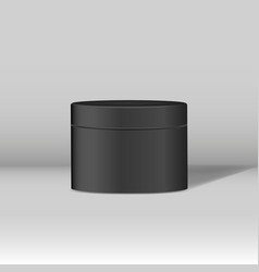 Black Cosmetic Jar Mockup