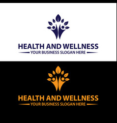 Custom Health Wellness And Fitness Logo