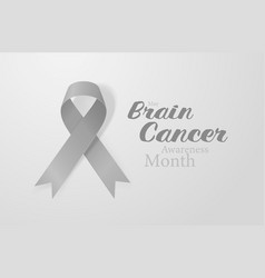 Brain Cancer Awareness Calligraphy Poster Design