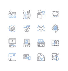 Vice President And Cfo Line Icons Collection