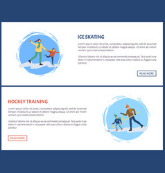 Hockey Training Winter Games And Sports Web Set