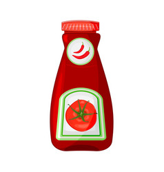 Ketchup Bottle Isolated On White Background