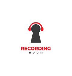 Recording Room Logo Design On Isolated Background