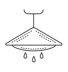 Shower Black Line Icon