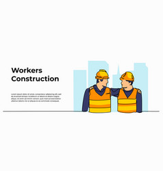 Two Young Construction Workers