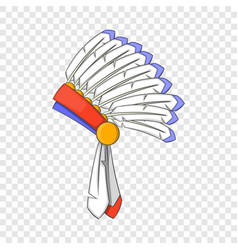 War Bonnet Icon Cartoon Style