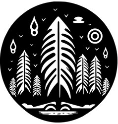 Boho - Black And White Isolated Icon