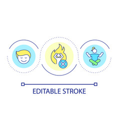 Coping With Stress Loop Concept Icon