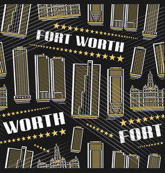 Fort Worth Seamless Pattern