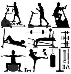 Gym Gymnasium Workout Exercise Man Of Working